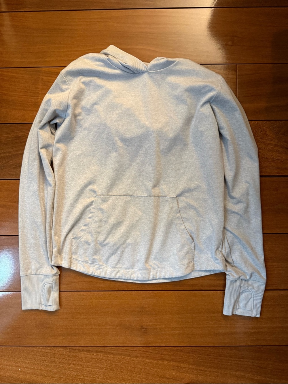 Athleta Men's Light Gray Crewneck Hoodie Sweater